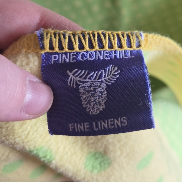 Pine Cone Hill Green and Yellow Polkadot Blanket - Picture 4 of 6